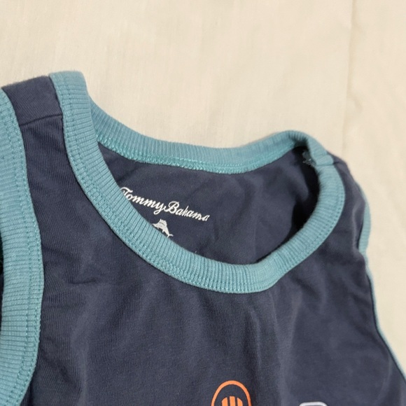 Tommy Bahama Navy Tank Top with Skateboard Graphics - Picture 14 of 15